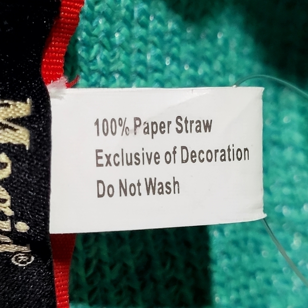 NWT Magid Hats Aqua Paper Straw Hat with White Band Church Hat - Picture 6 of 6
